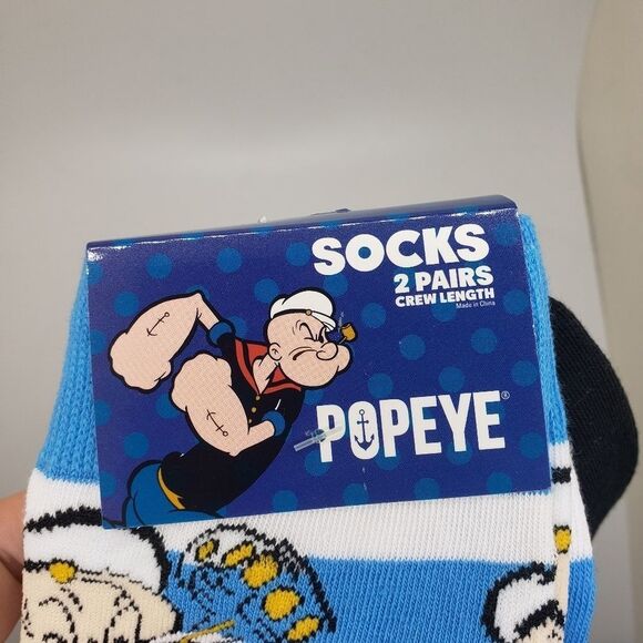 Cartoon Popeye, the sailor man crew graphic socks - Picture 6 of 7